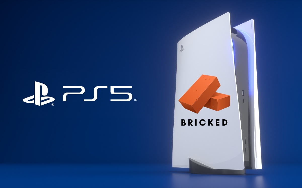 PS5 bricked, game console.