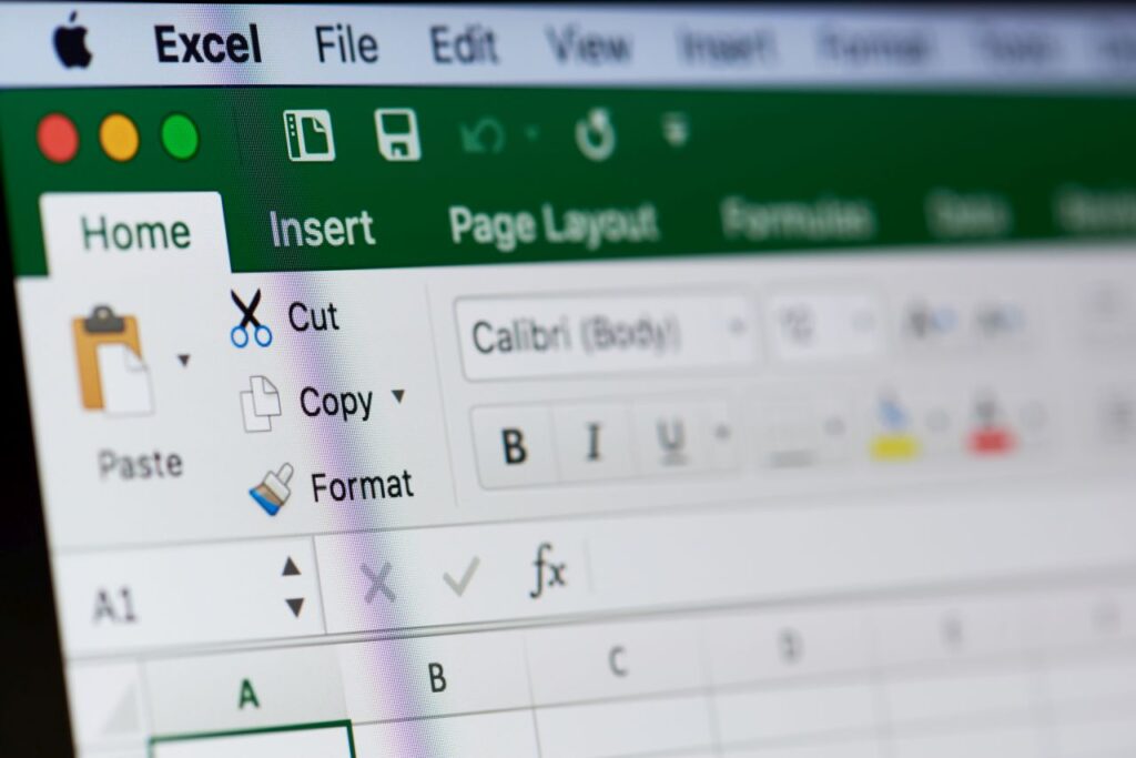 A spreadsheet program displays a partially visible worksheet; data is being entered or edited; the context is a computer screen