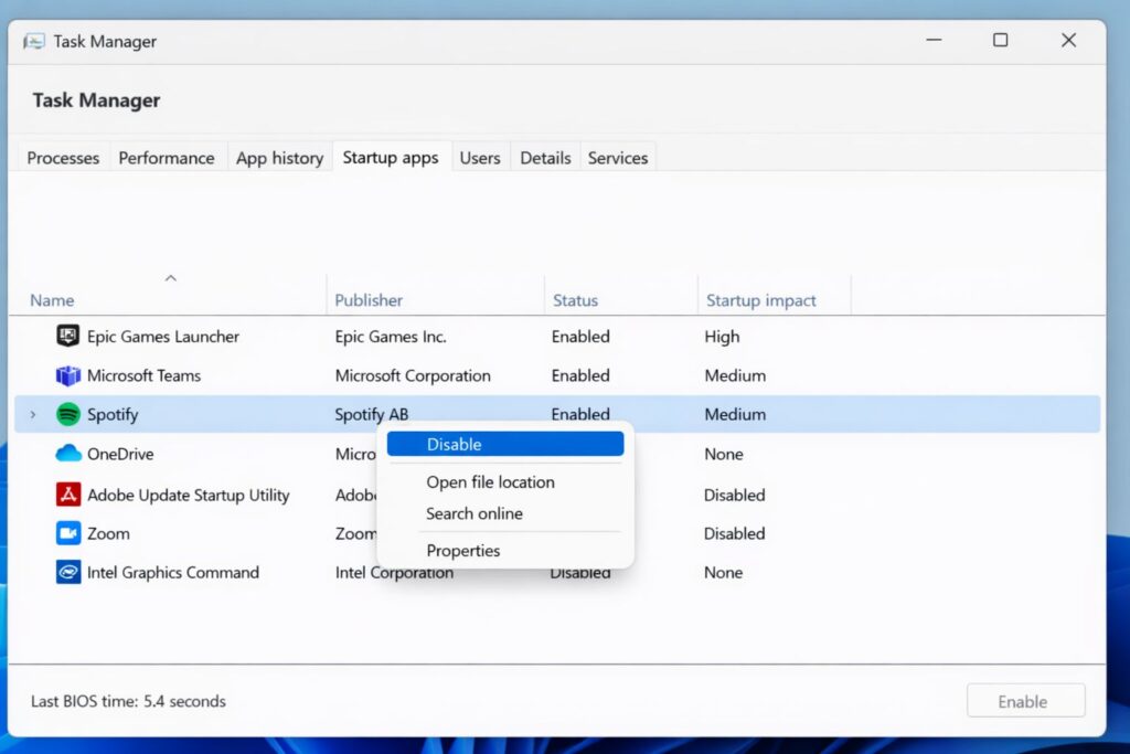 How to Turn Off Startup Applications on Windows11