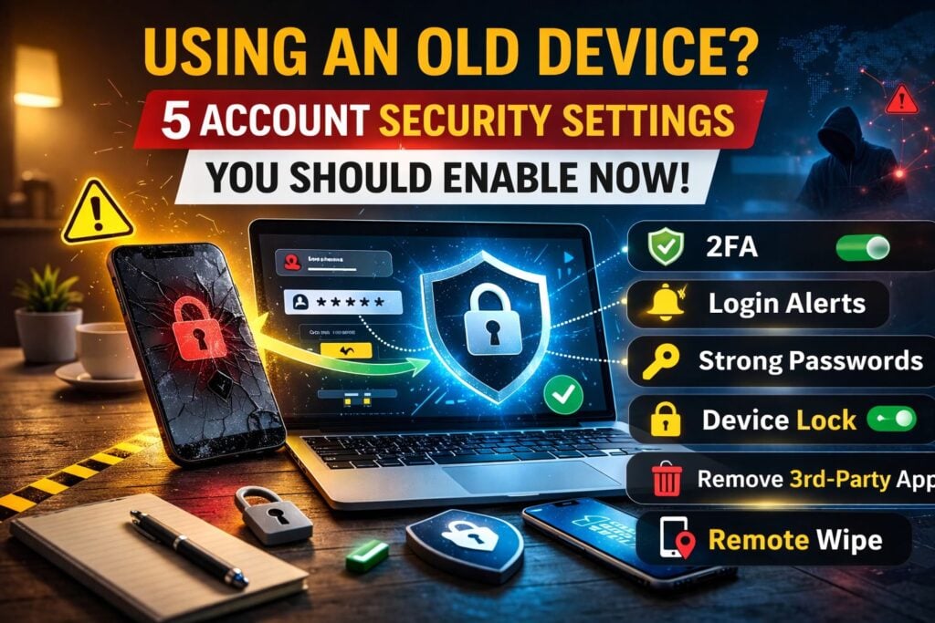 Using an Old Device? 5 Account Security Settings You Should Enable