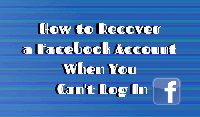 Guide on how to recover a Facebook account when unable to log in, featuring image.