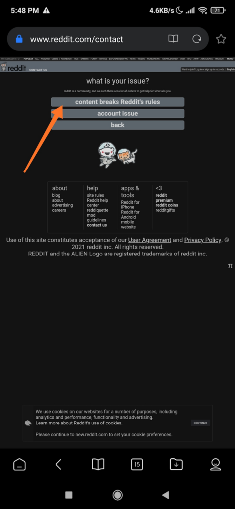How to Report a Subreddit image 13