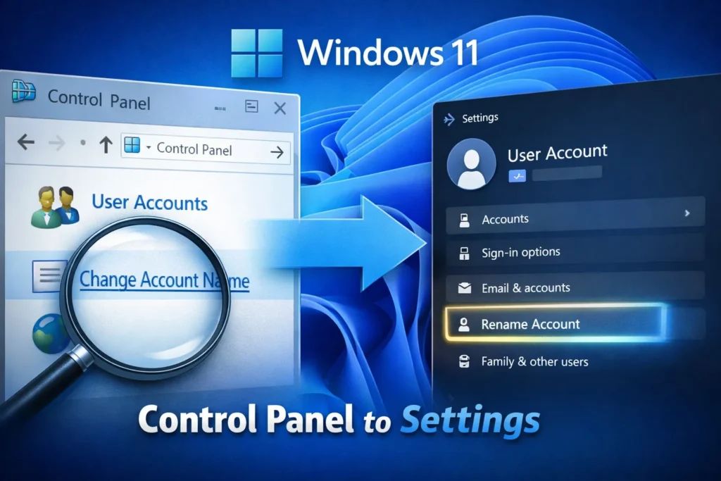 How to Find Features Moved from Control Panel to Settings in Windows 11?