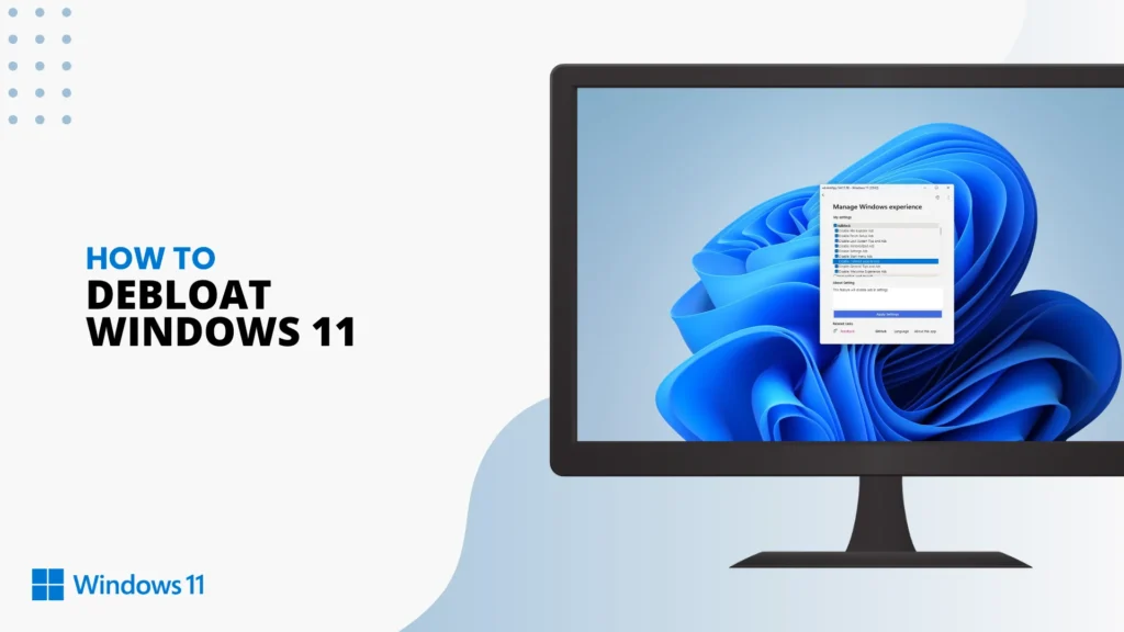 How to debloat Windows 11 without security risks?